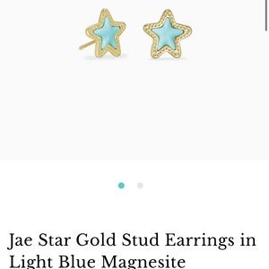 NWT Kendra Scott Jade Star Stud Earrings